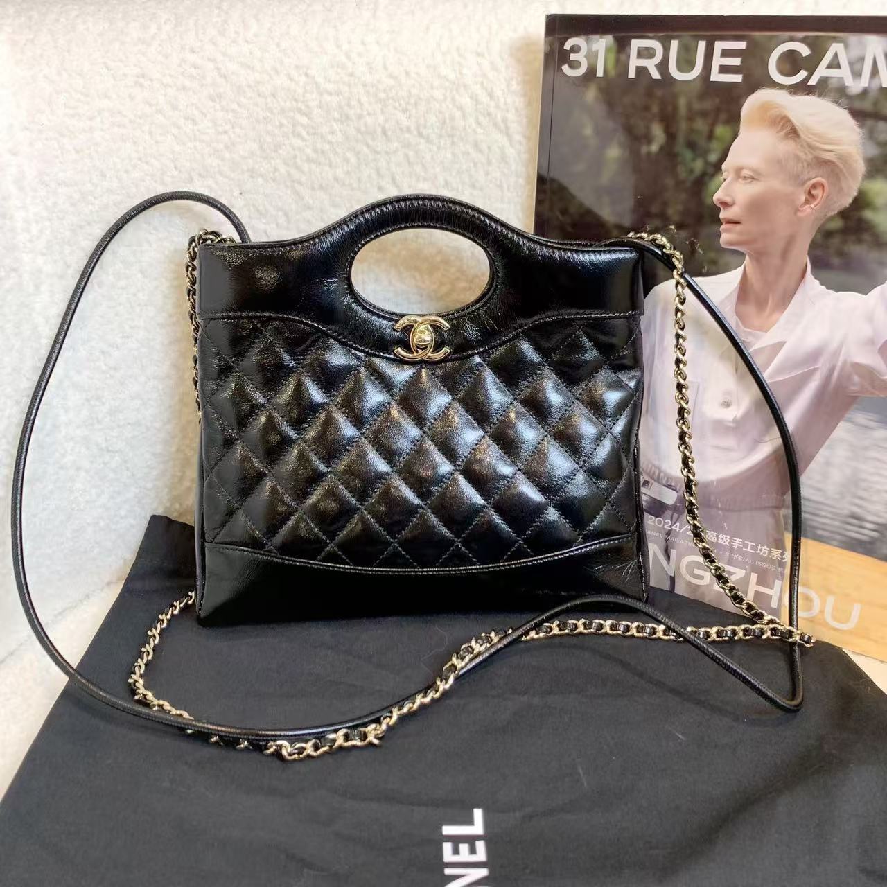 全新未使用 Chanel/香奈儿 预留壹臻/黑金油腊羊31bag 59721972