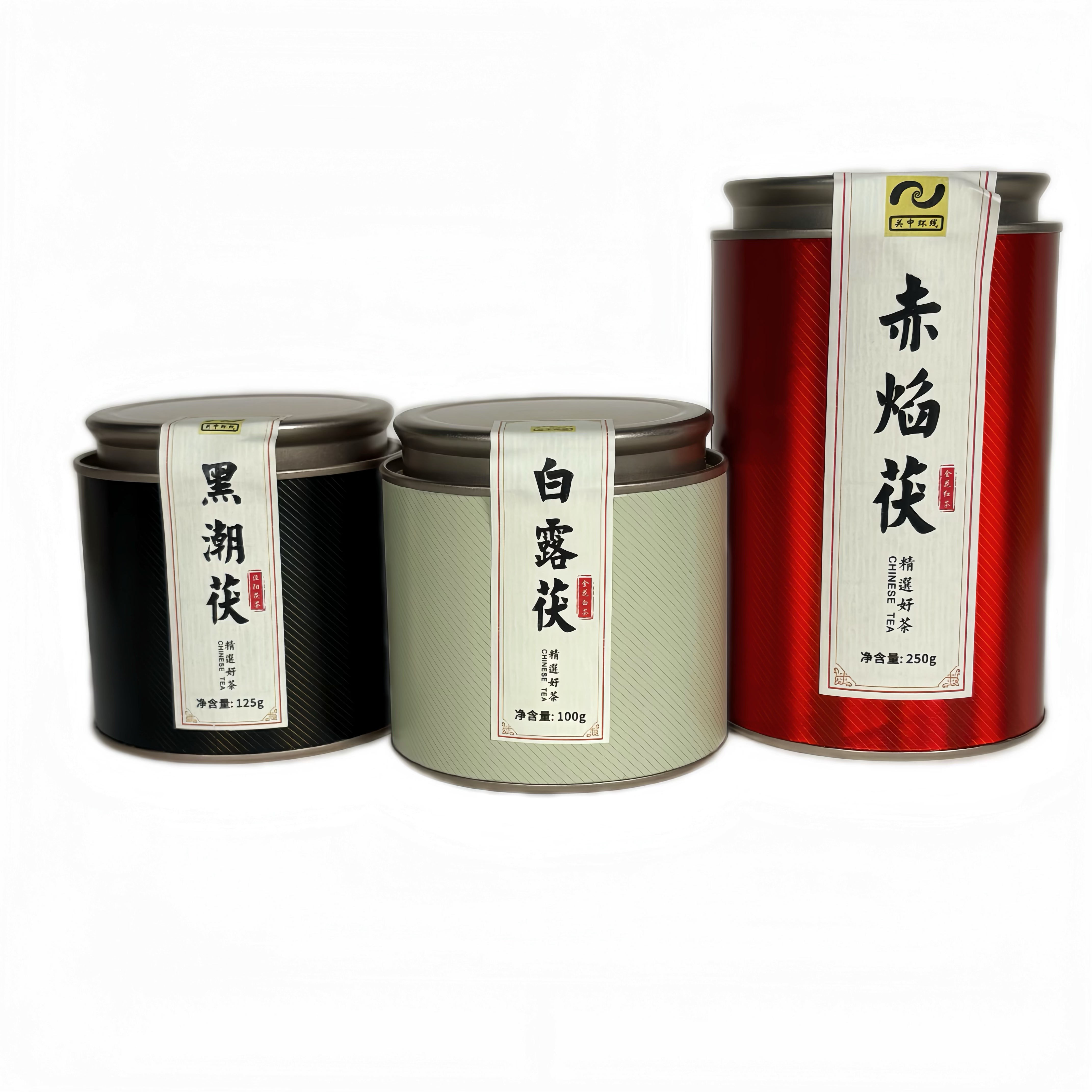 【组合装】茯茶罐装撬片式茯砖茶金花红茶金花白茶高性价比口粮茶