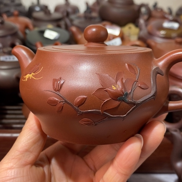 紫砂茶壶微瑕处理一把