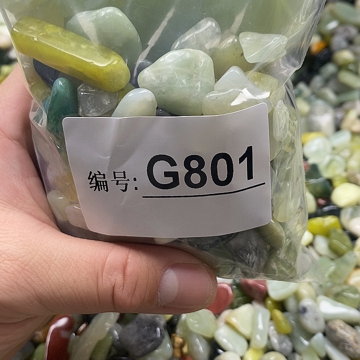 岫玉鱼缸石未镶嵌