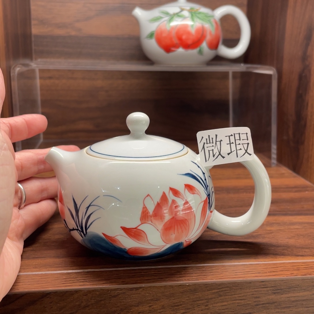 有瑕釉下彩纯手绘