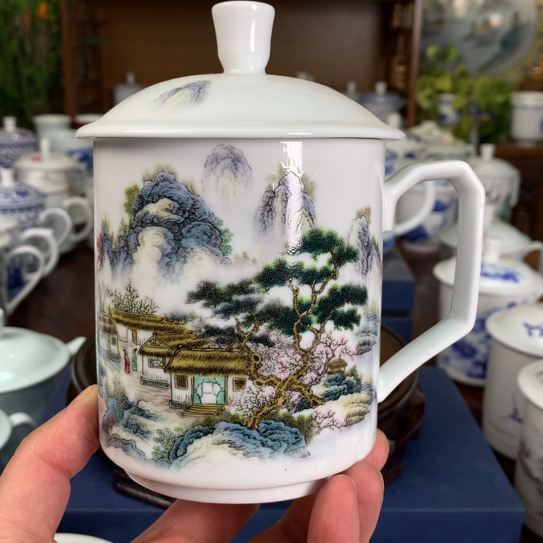 景德镇陶瓷高温陶瓷办公杯