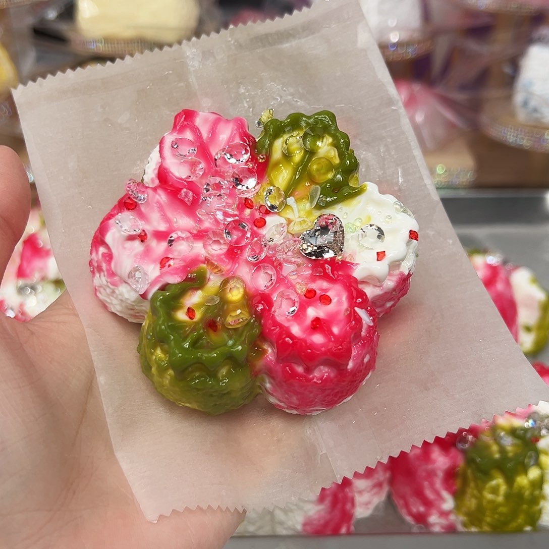 硅胶撞色雪花165g