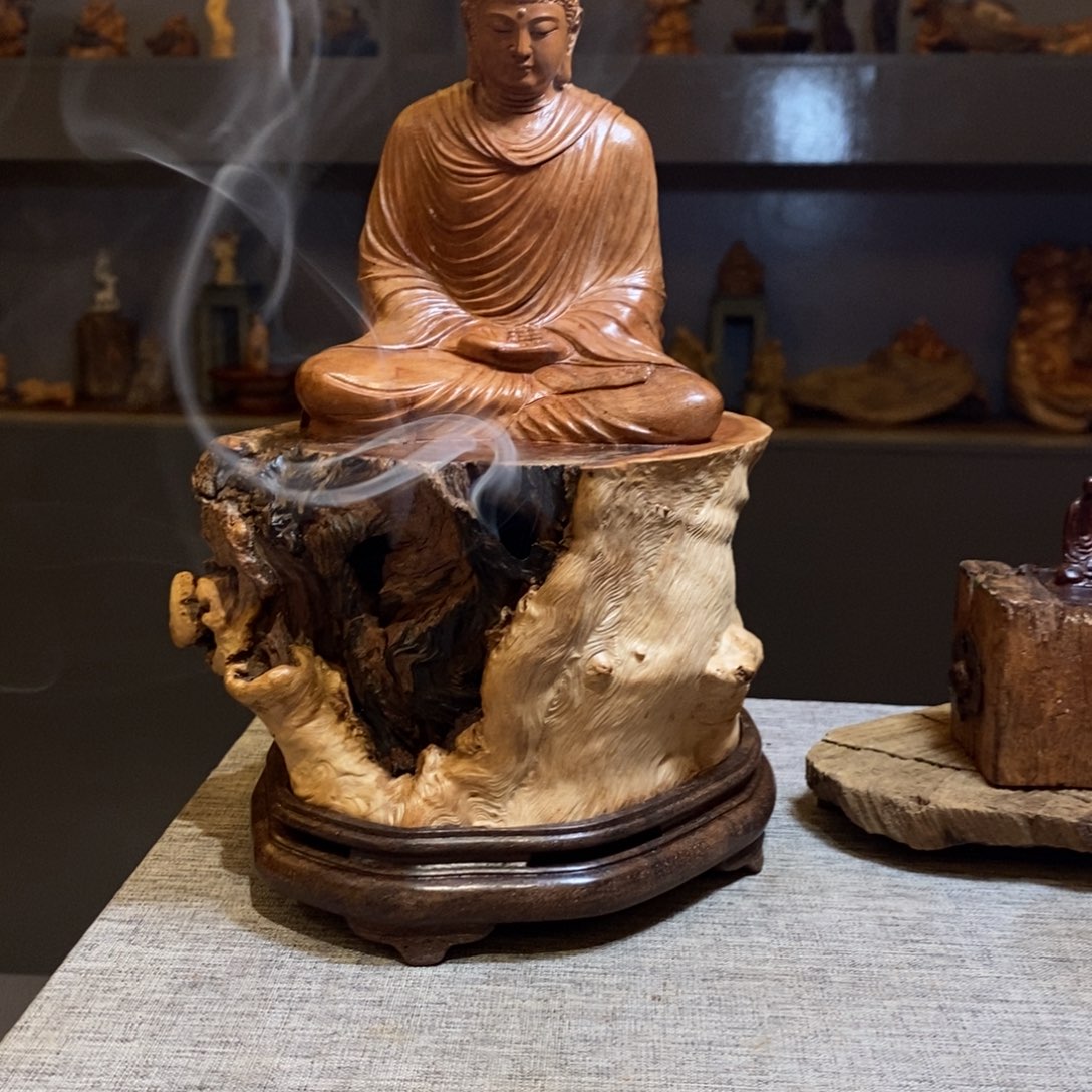 茶***坊荔枝木荔枝木大日如来香炉