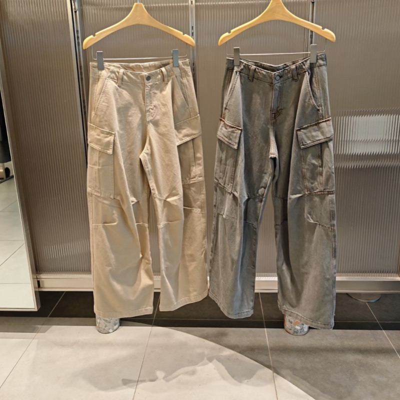 原单商场同款2025秋季新款宽松阔腿休闲工装裤5P7E12080