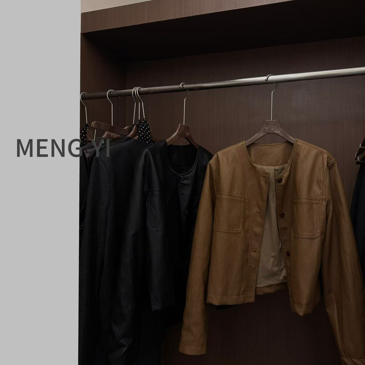 MENG.YI软软皮质超舒服皮衣5240