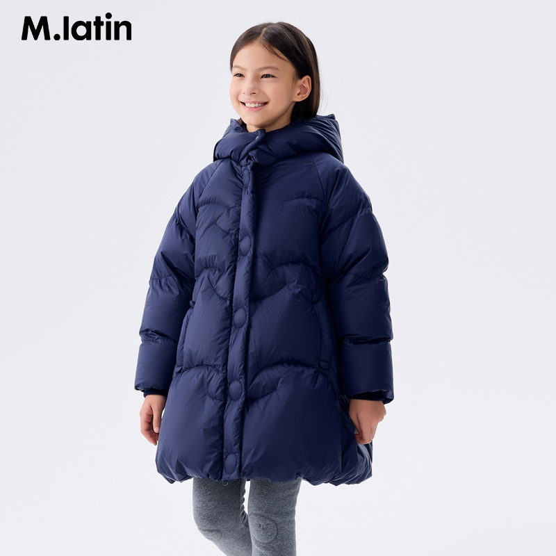 【商场同款】马拉丁羽绒服冬装女大童保暖中长羽绒服