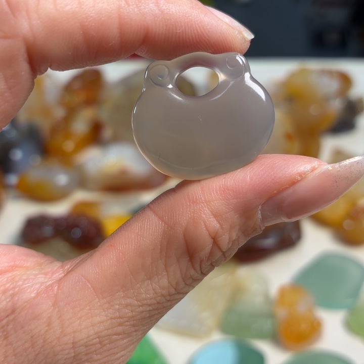 玛瑙/玉髓未镶嵌吊坠(不含链)