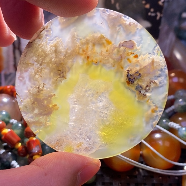 【闪购商品】玛瑙/玉髓颈饰未镶嵌桃***?