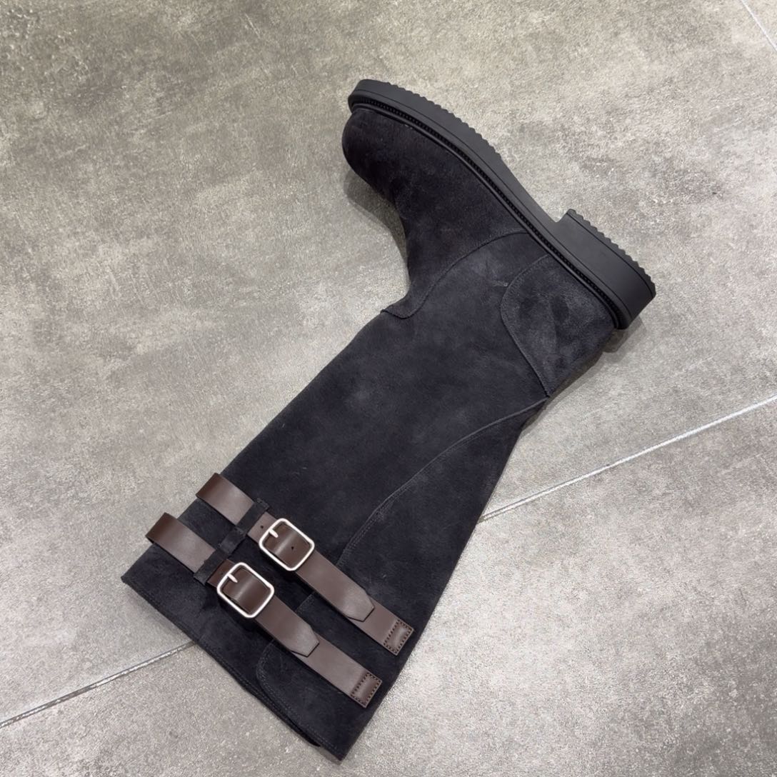 H***Y鱼嘴鞋5298-11黑灰38码一双