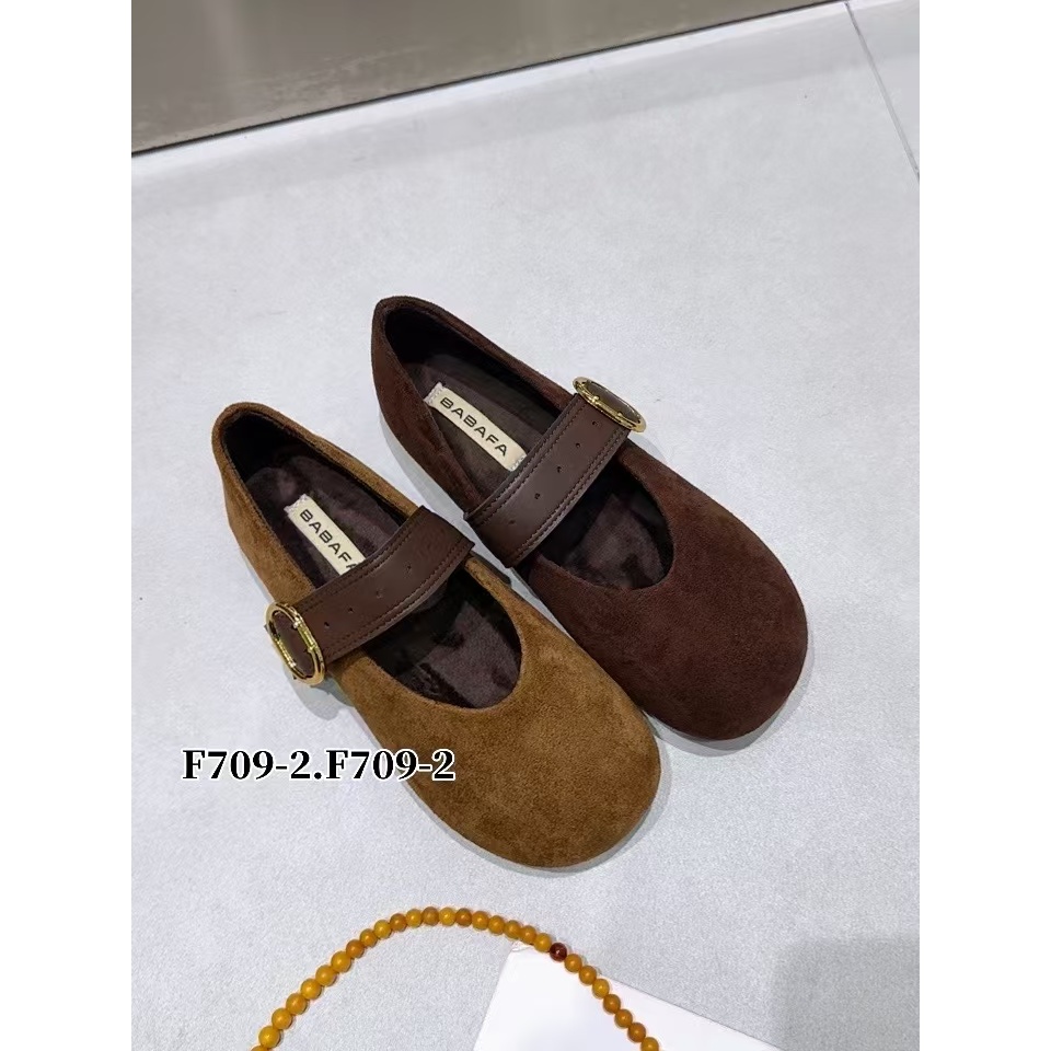 F709-2仙女风玛丽珍搭扣平底单鞋