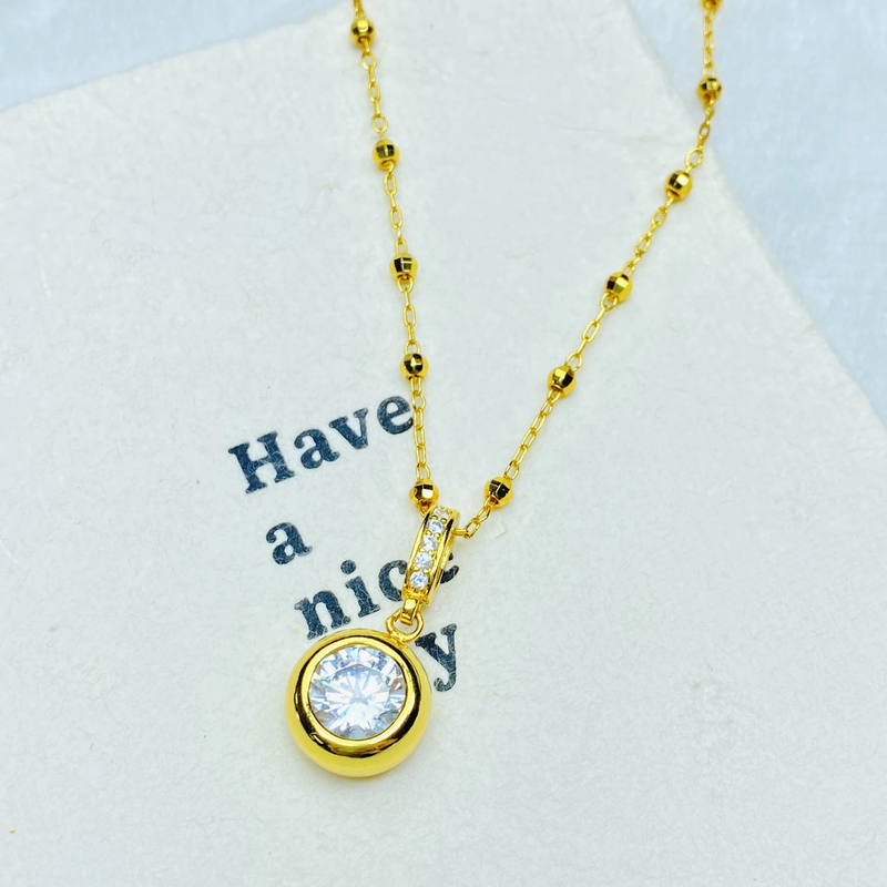 项链 项链 爆款K0466黄色泡泡项链多样性发货12348