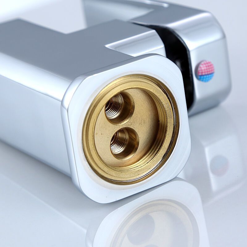 不锈钢厨房水龙头家用冷热方形水洗菜盆洗脸盆水槽防溅单冷龙头