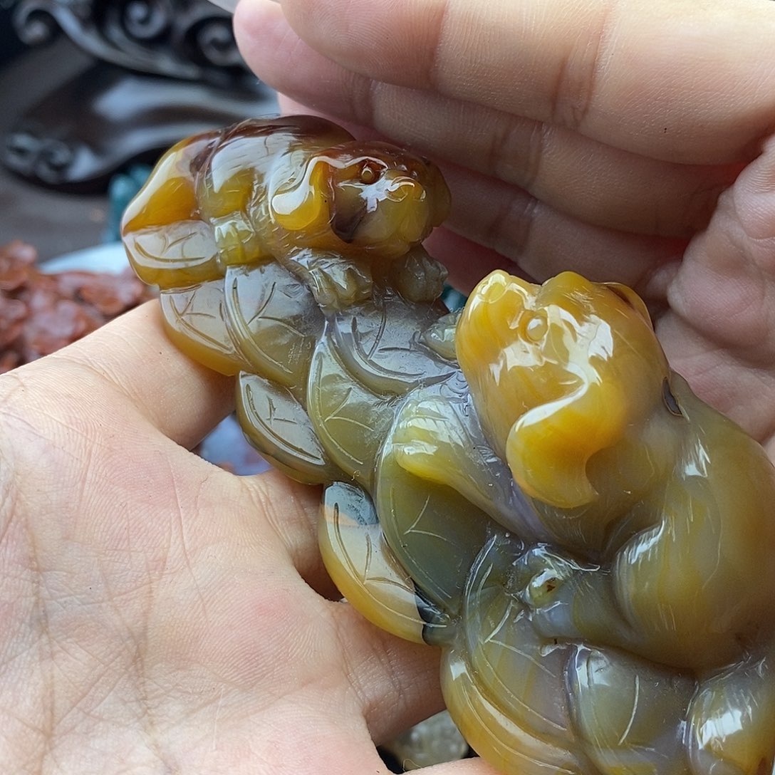 雲***风玛瑙/玉髓未镶嵌颈饰