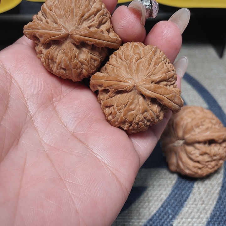文玩核桃把件秋**。白狮子40