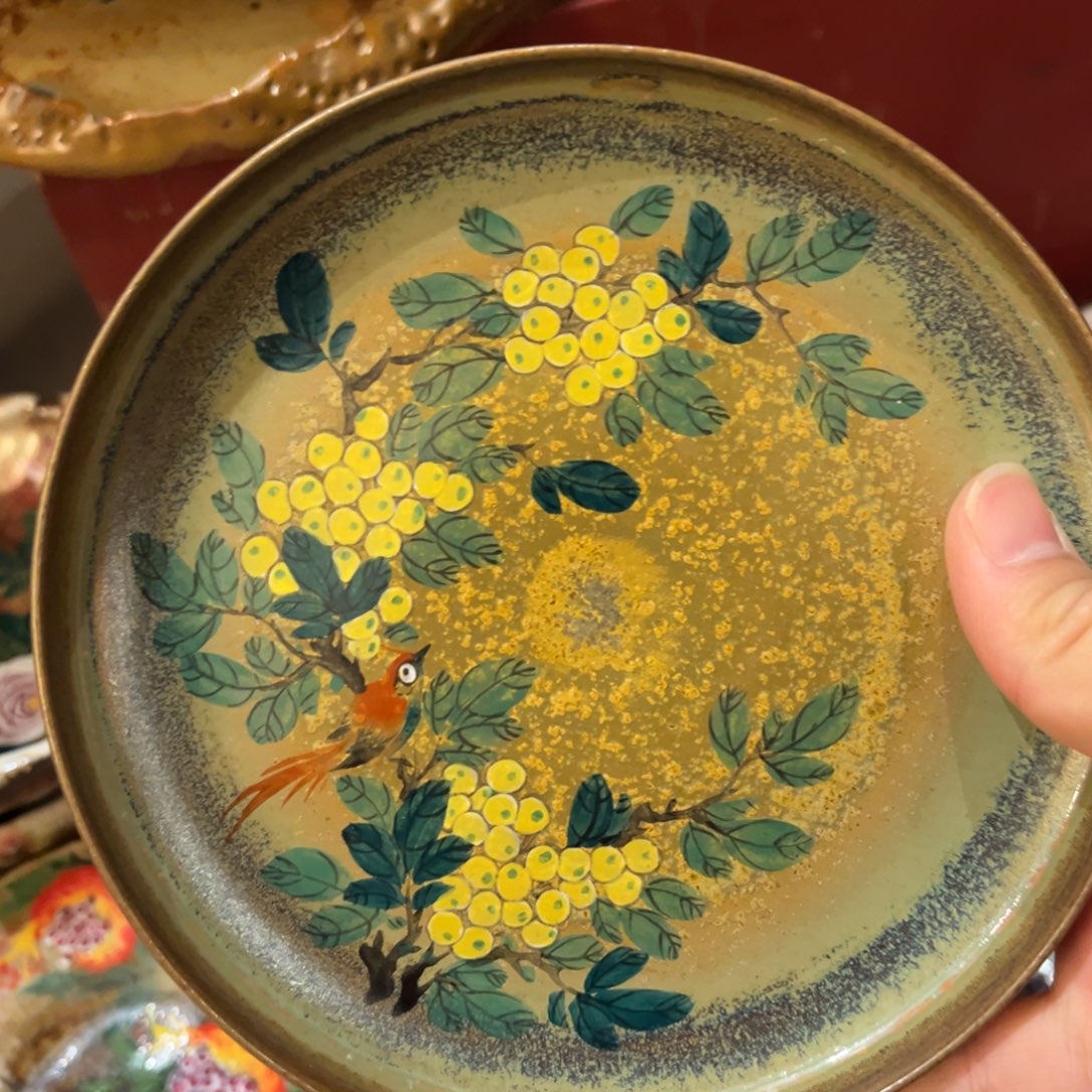 景德镇柴烧手工手绘陶瓷