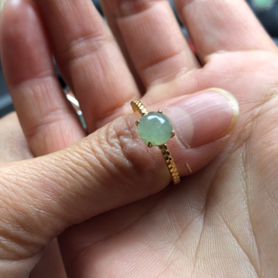 盐***脆翡翠未镶嵌戒指缅甸