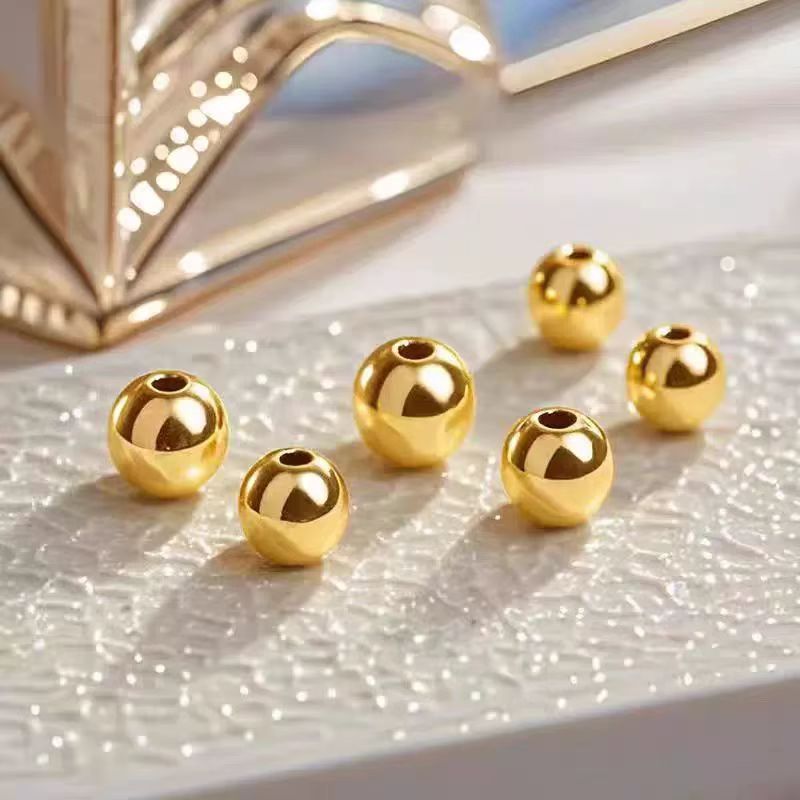 1 8 K 卡5mm光面珠DIY配件 （拍10送1）