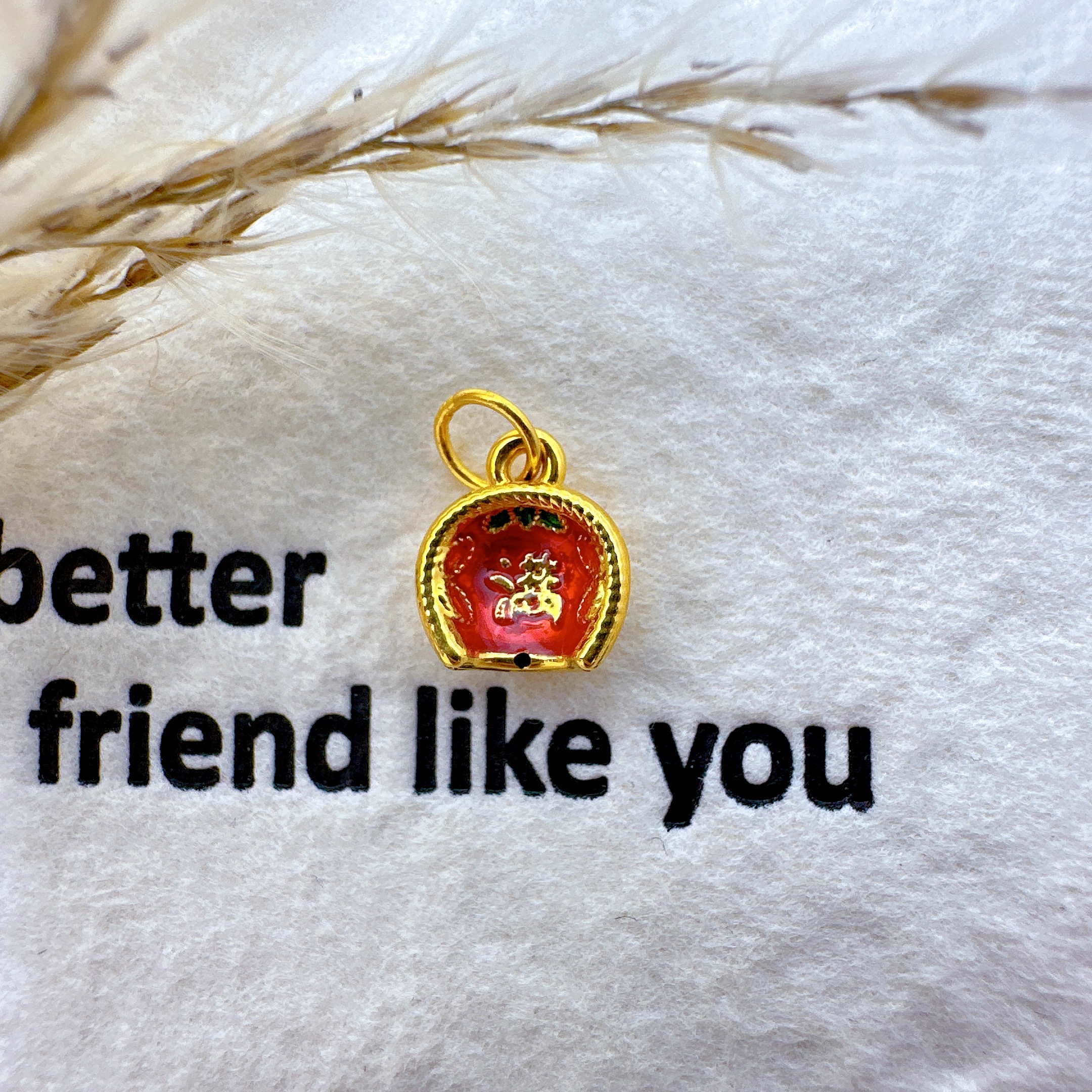 足金999红福满5D微硬金配件  003