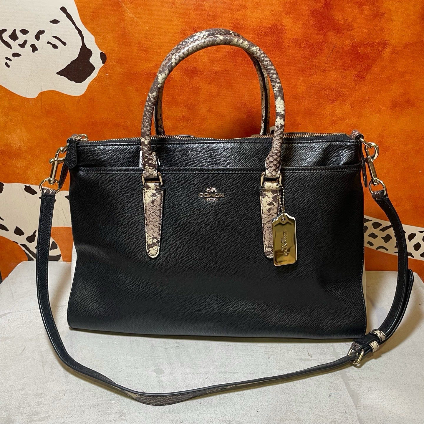 95新 COACH/蔻驰 18576 手提单肩包