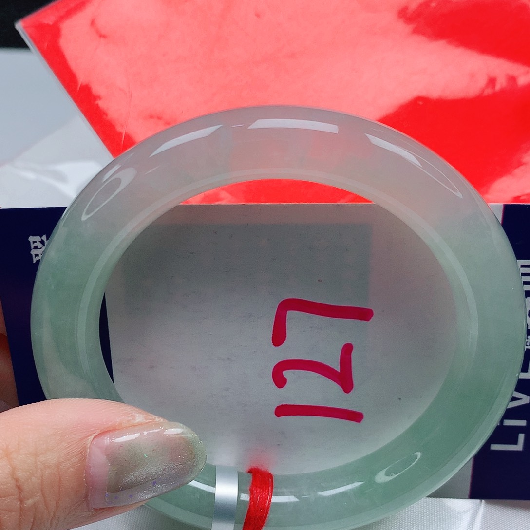 翡翠手镯未镶嵌54圈缅甸天然A货