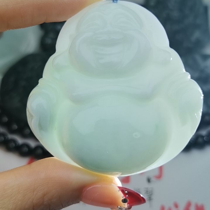 翡翠颈饰未镶嵌天然的A货翡翠多样性发货