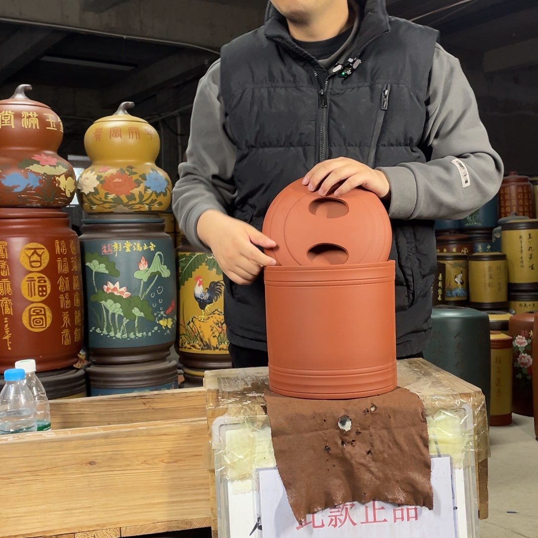 宜兴原矿紫砂茶叶罐