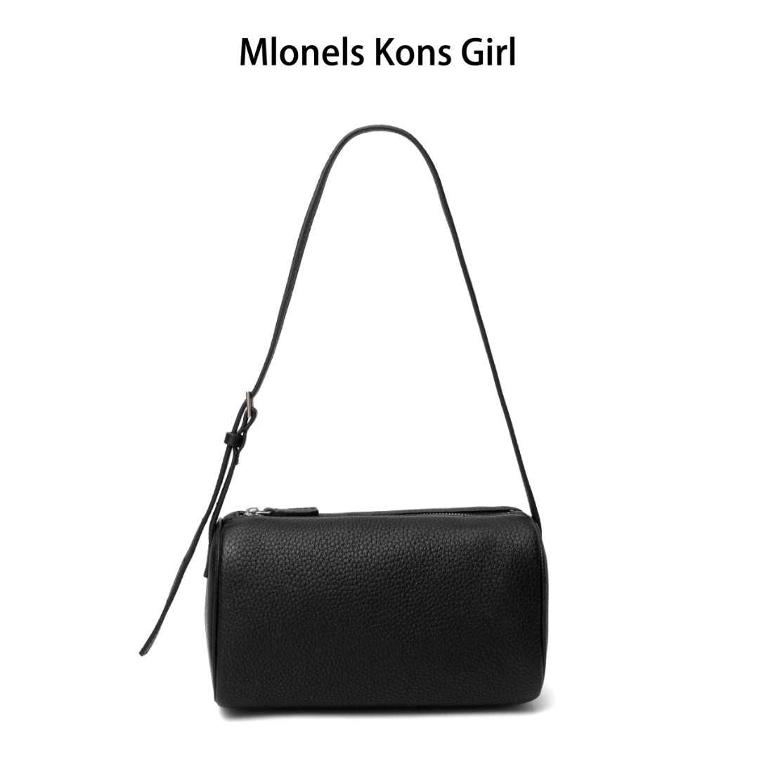 高货鹿皮包包单肩斜挎小包包笔筒包