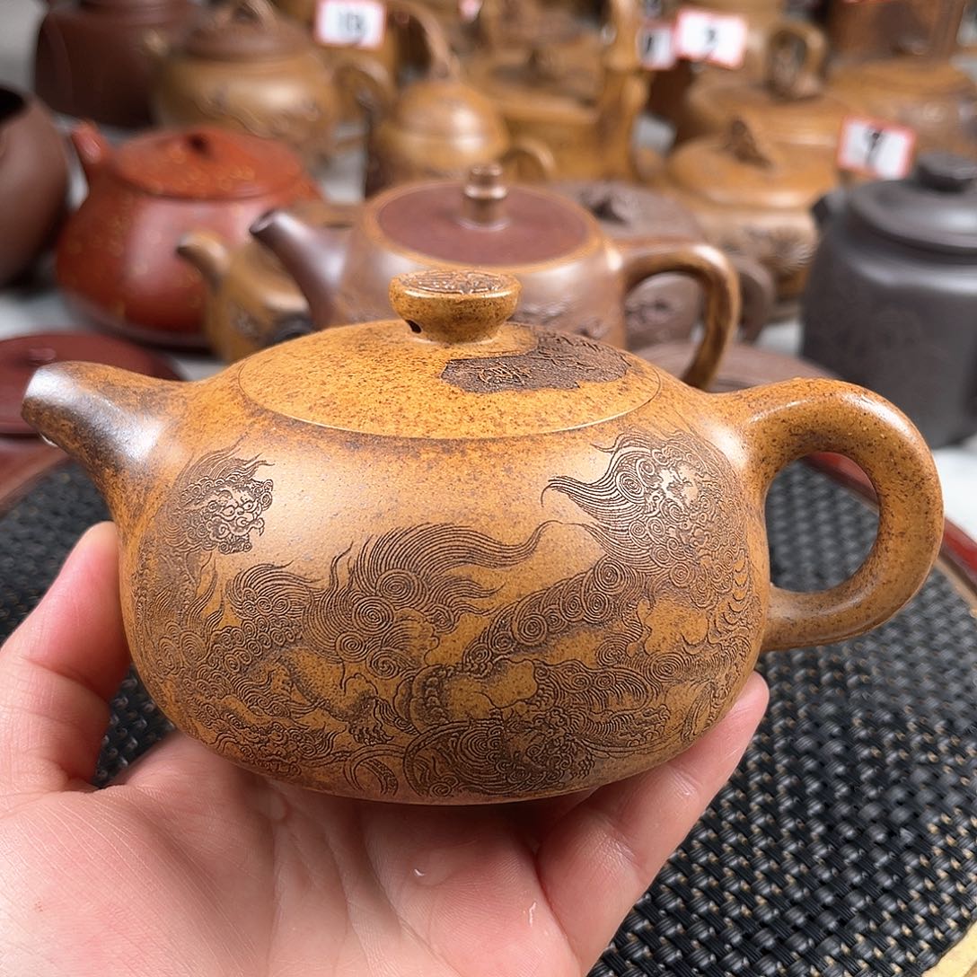 紫泥茶壶宜兴紫砂