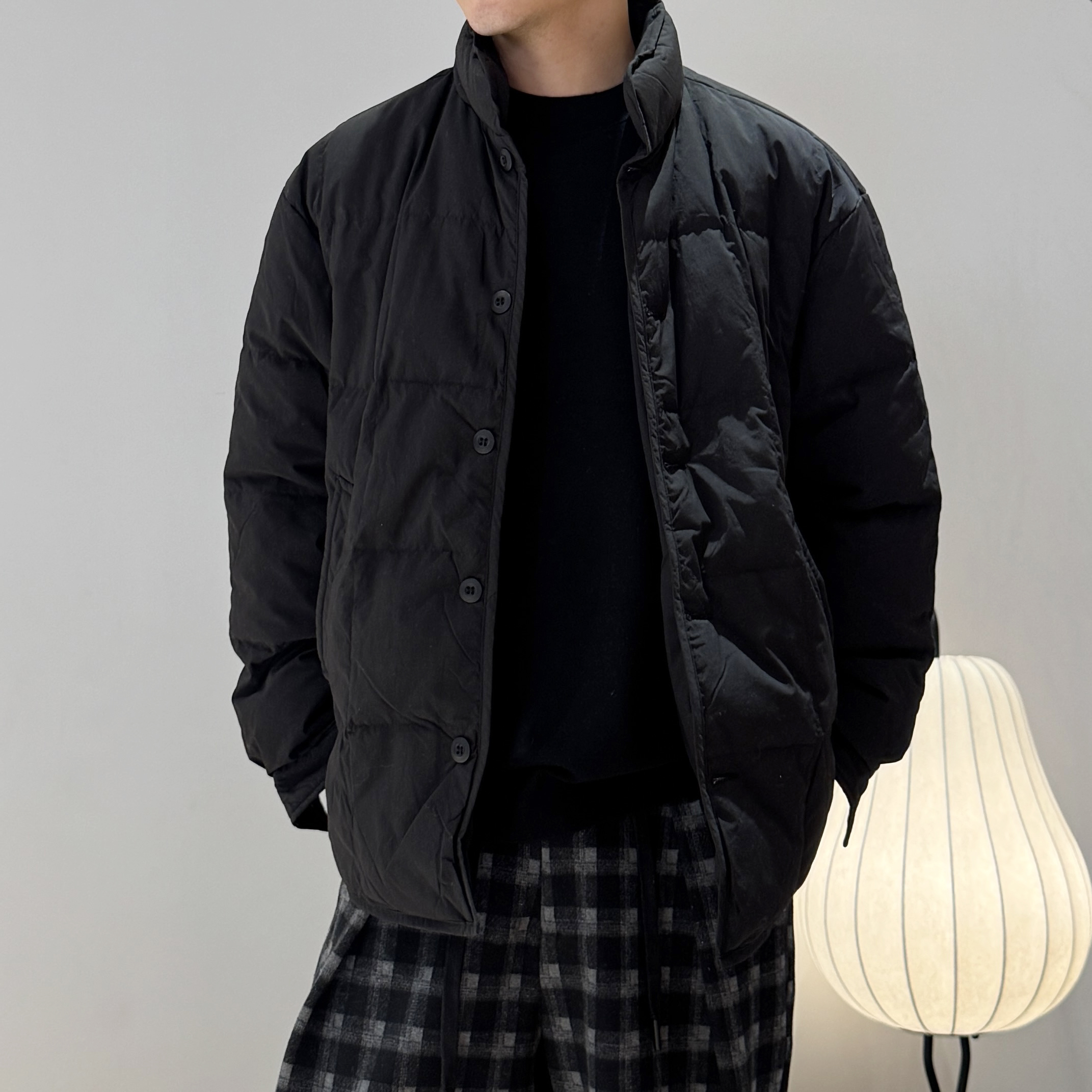 90白鸭绒丨男士日式羽绒服丨极简秋冬帅气宽松保暖外套-MY6452