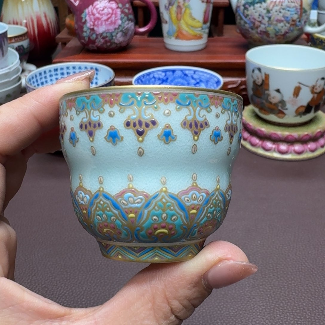 瓷片景德镇仿古手工制作精品展示