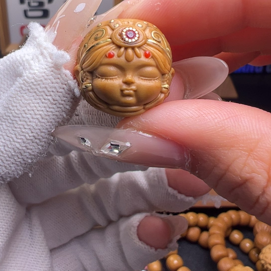 文玩核桃把件镶嵌款扎基拉姆18➕尺寸全品有正常封口线