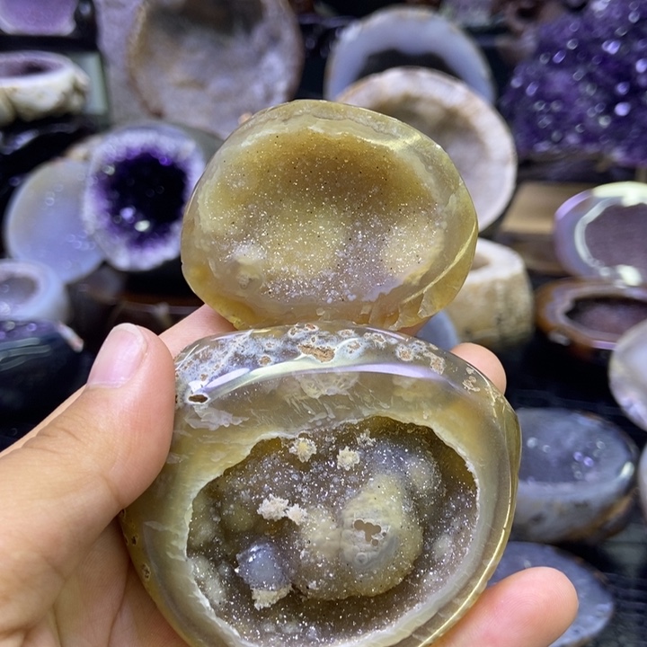 水晶珠宝半成品未镶嵌聚宝盆