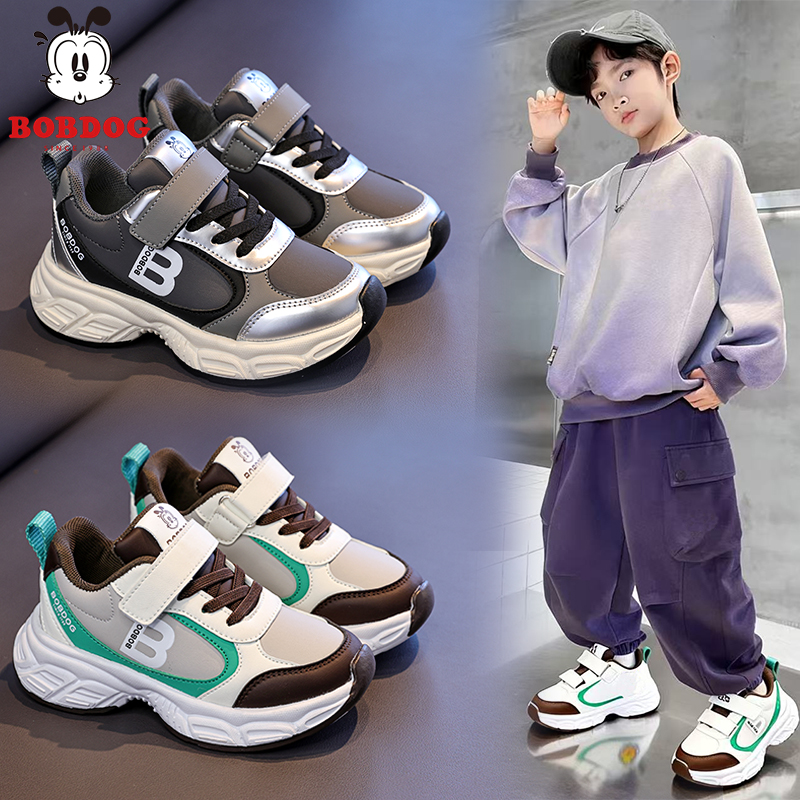 巴布豆儿童运动鞋2025新款秋冬季男童老爹鞋爆款女童休闲鞋