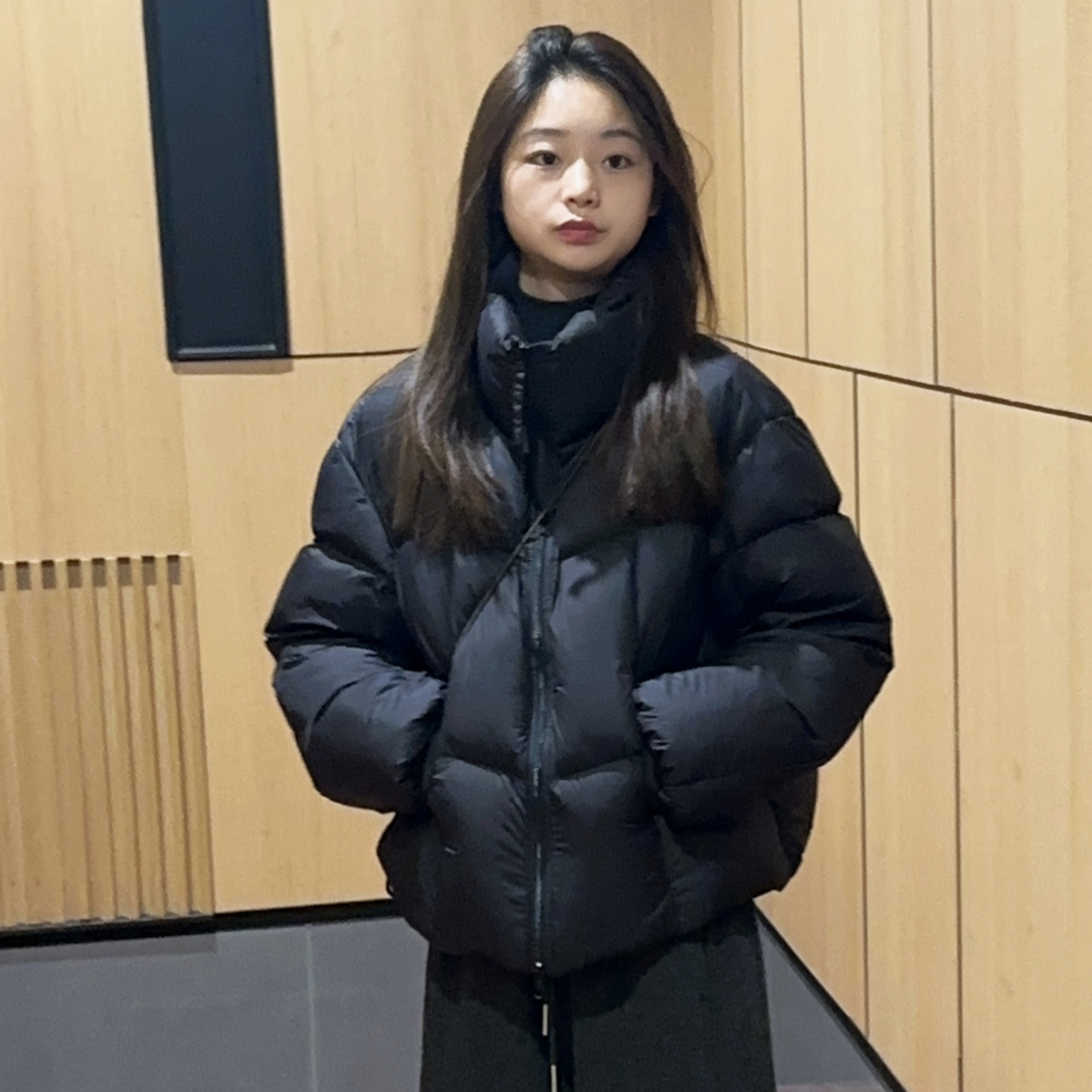 1915小面包立领新国标90白鸭绒羽绒服