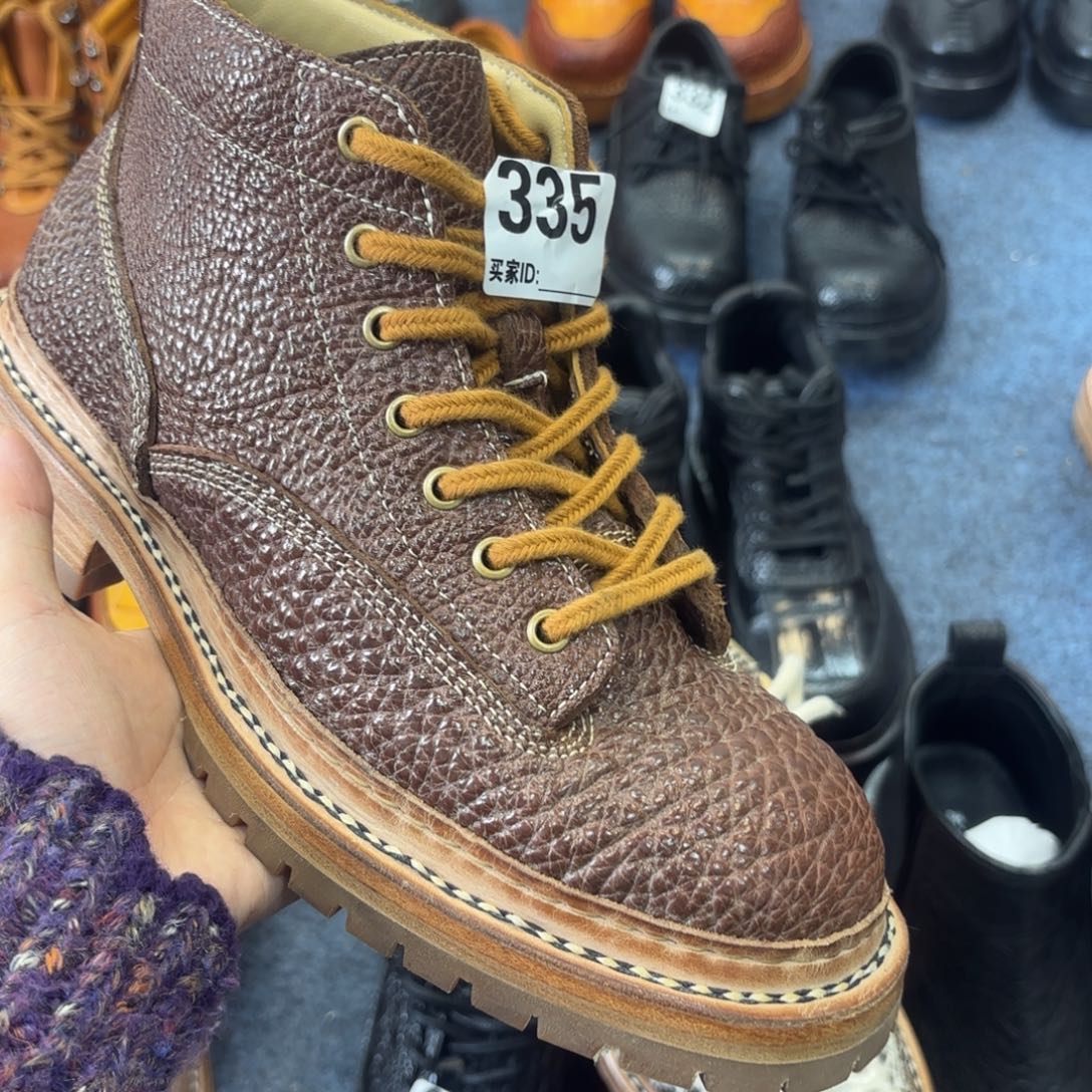 君***林牛皮老牛皮短脸咖色42