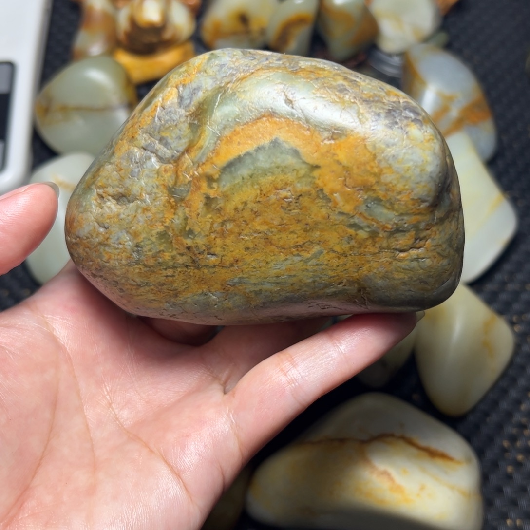 和田玉未镶嵌挂件8