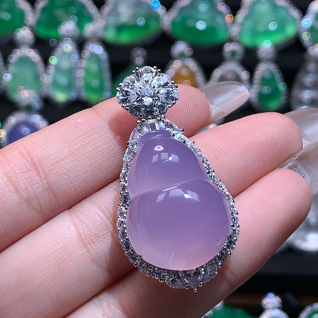 玛瑙/玉髓颈饰银S925镶嵌