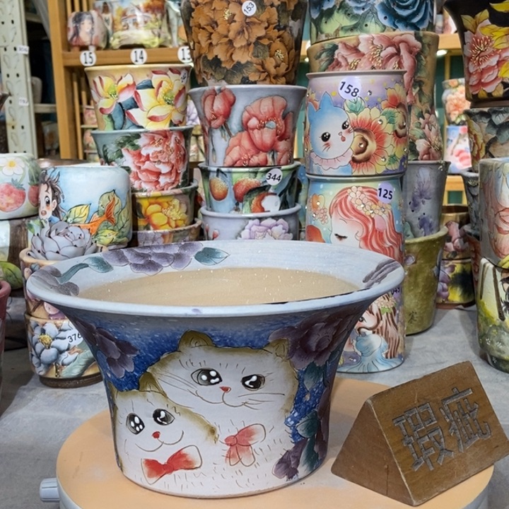 红陶景德镇艺术手绘作品