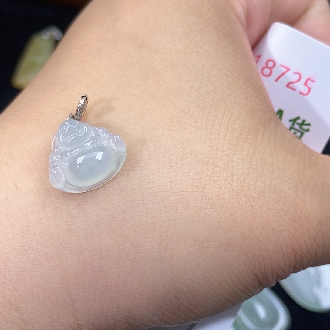 翡翠未镶嵌颈饰天然
