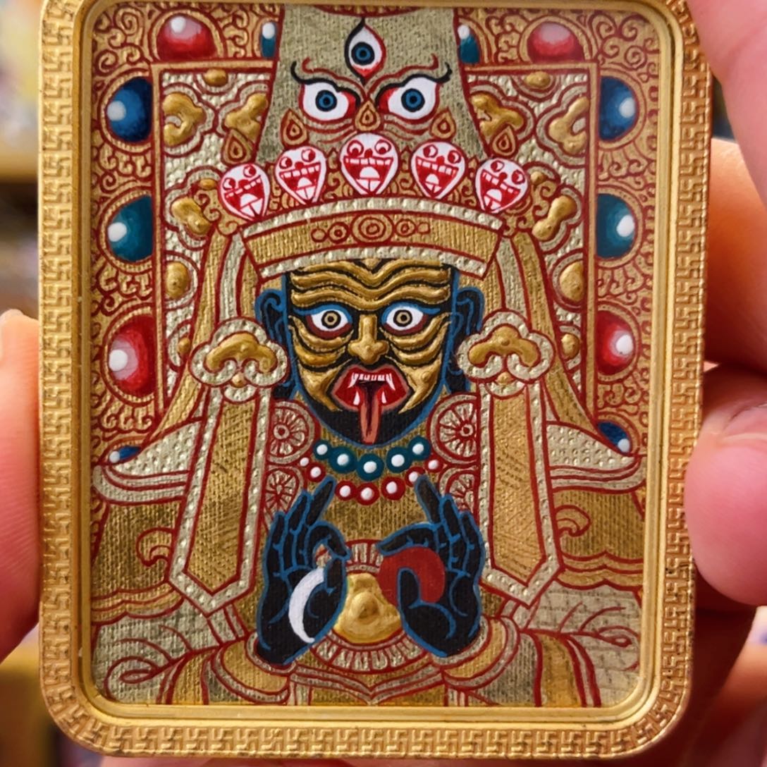 吊坠青海热贡手绘扎基老师