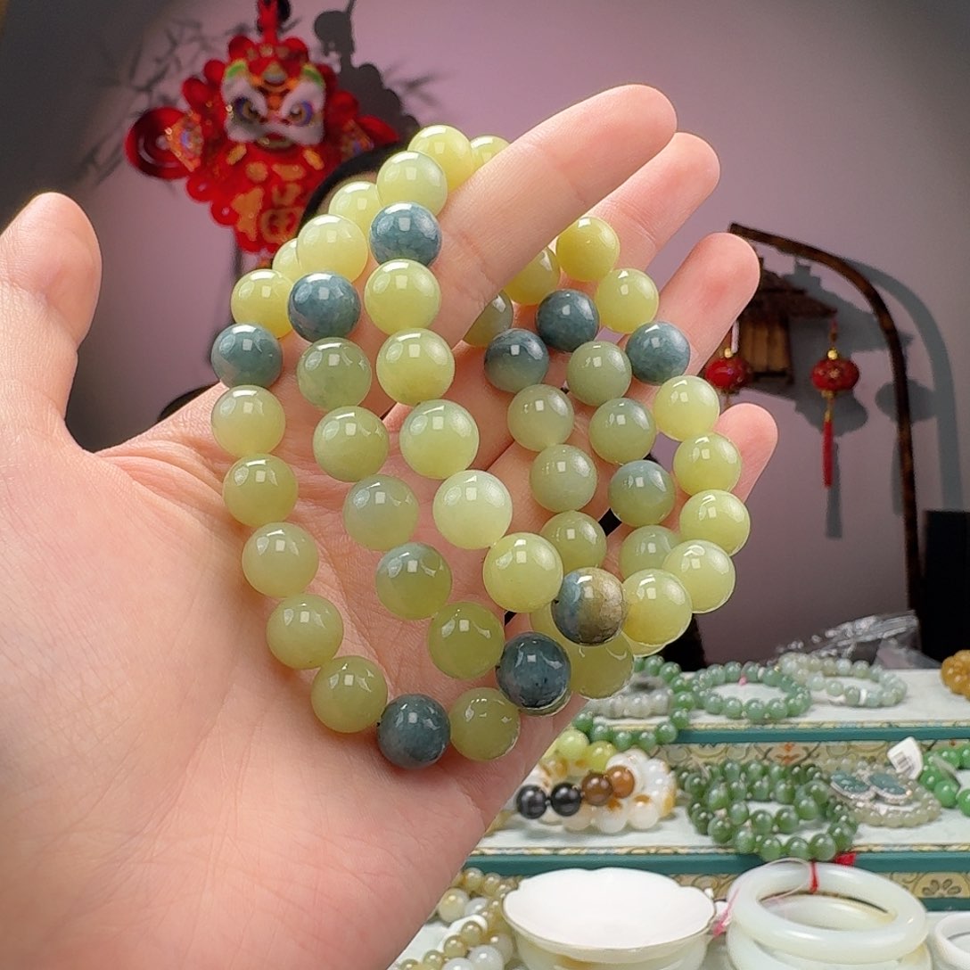 和田玉手串拍一发一多样性发货未镶嵌