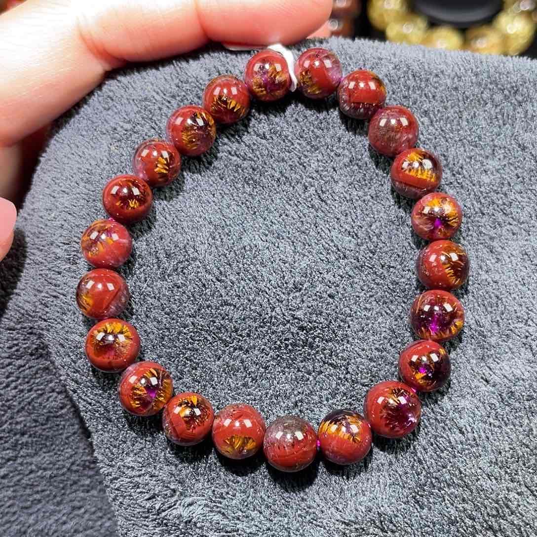 水晶极光天眼手链A8.5未镶嵌强*?