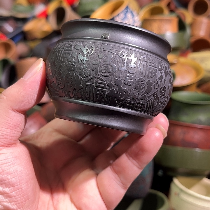 紫砂茶杯全手工紫砂主人杯