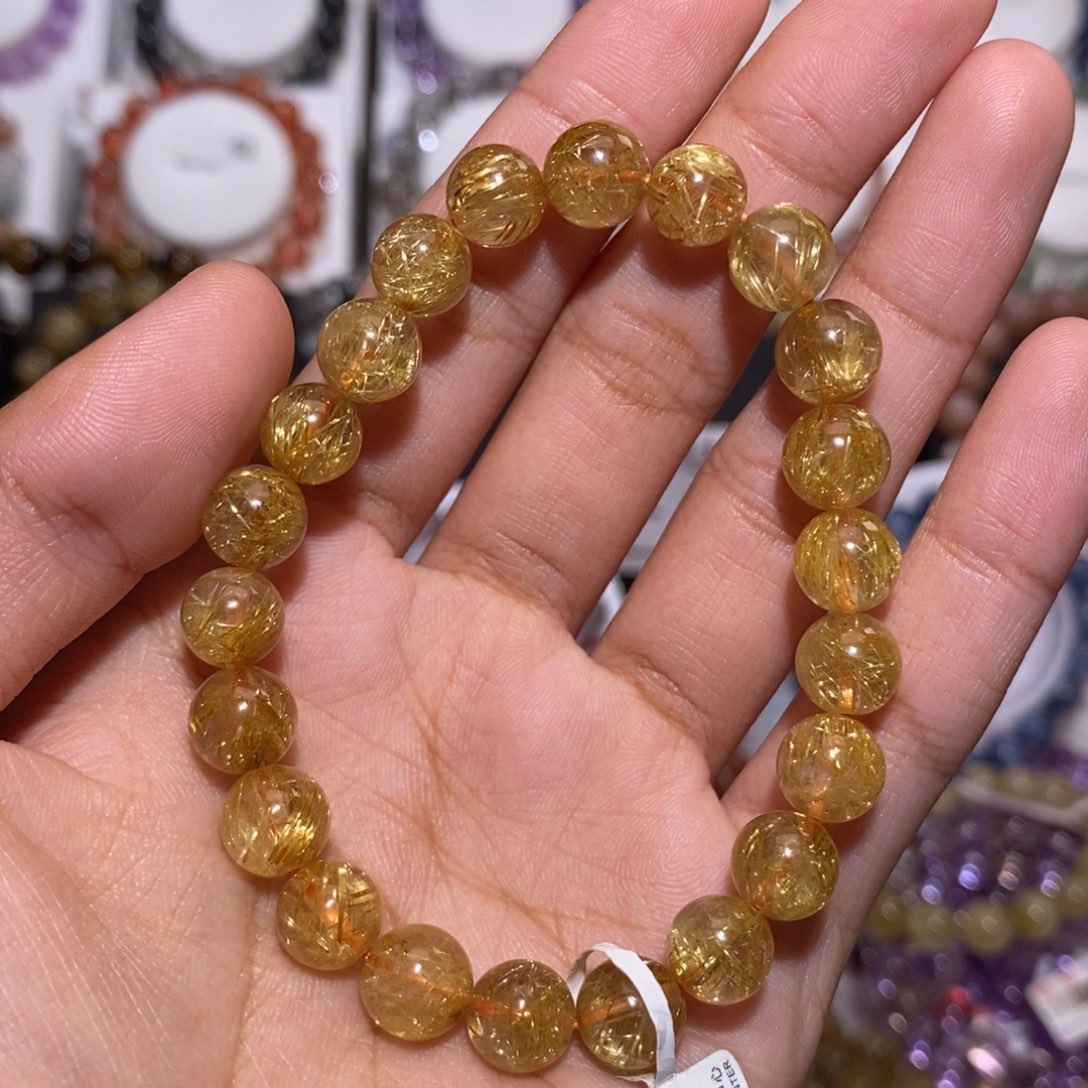 【闪购商品】发晶手串未镶嵌钛晶8.9mm