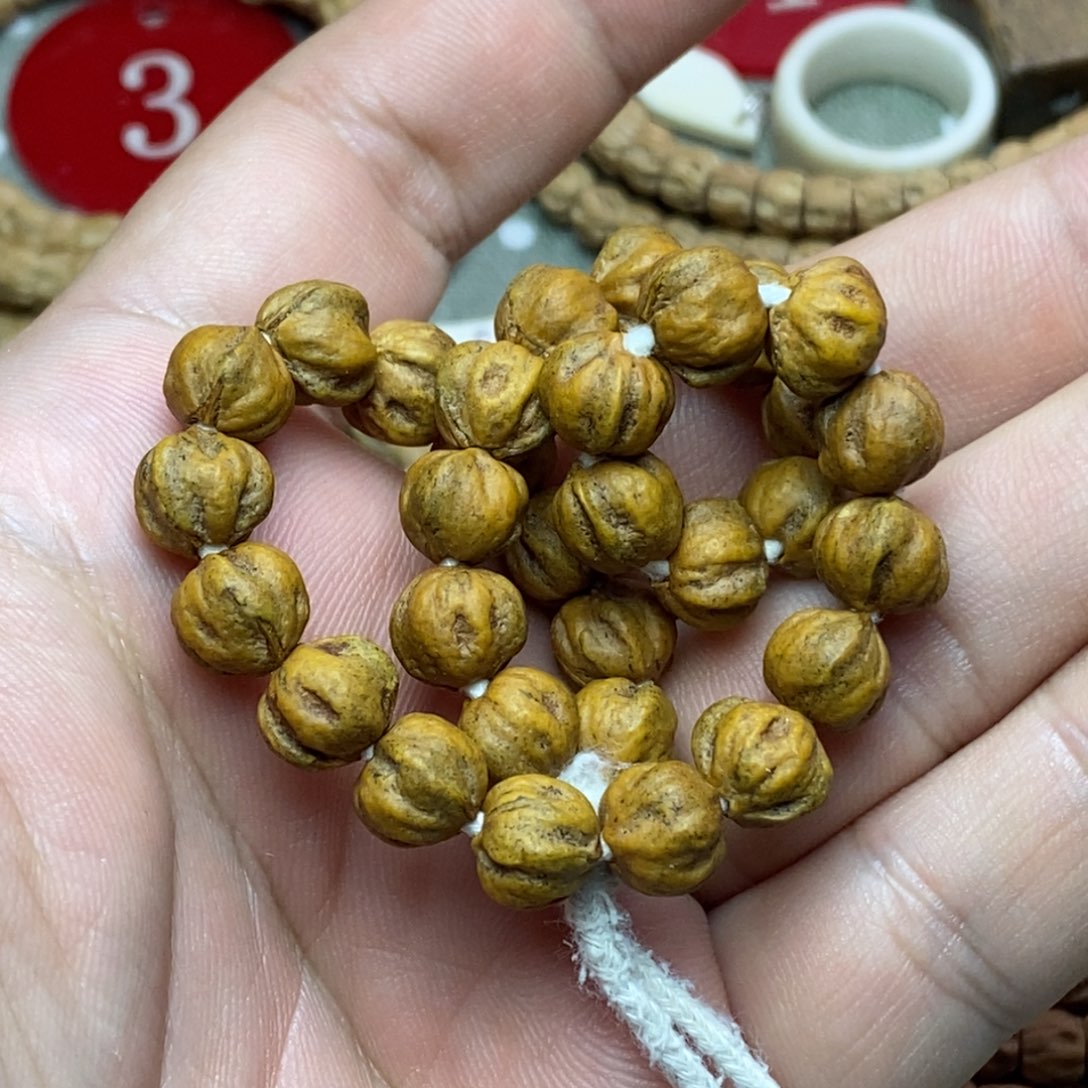 柏香籽/百香籽吊坠红芽口三棱原桩9左右