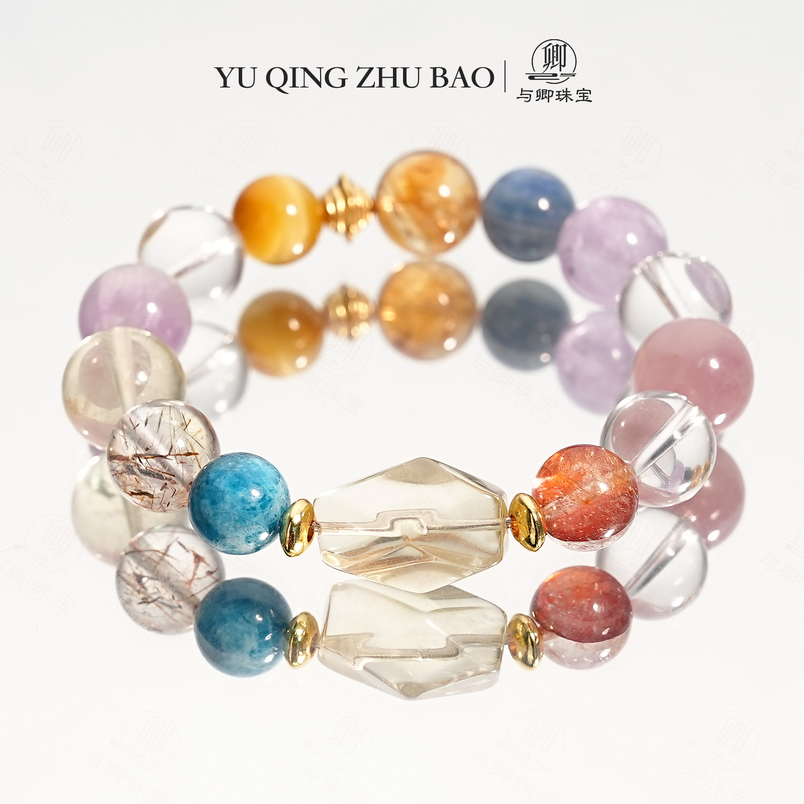 【无尽藏 】与卿珠宝 10蓝晶石 红胶花 金虎眼 蓝麟灰  11黑金超七