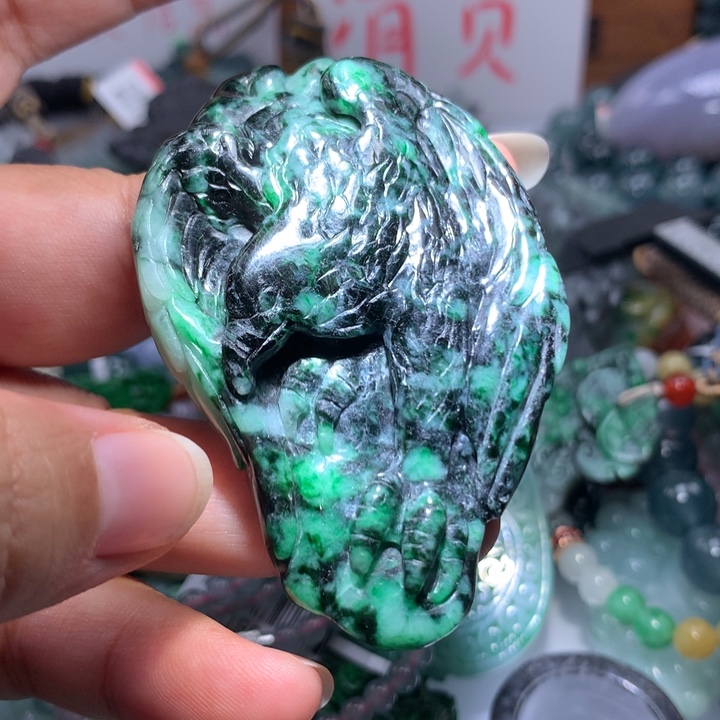 翡翠项链未镶嵌保真天然A货翡翠