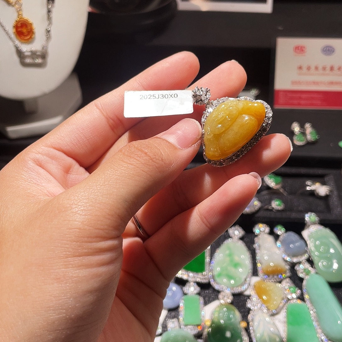 翡翠银S925镶嵌颈饰