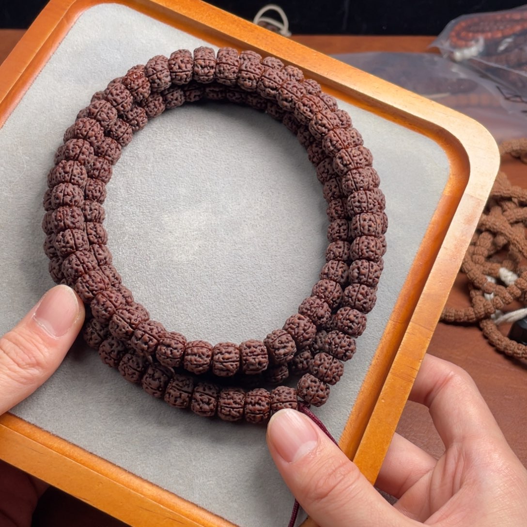 義***修吊坠金刚菩提藏切盘龙108尺寸11.5+